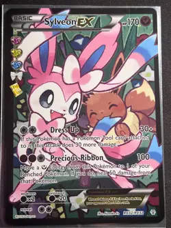 Sylveon EX RC32/RC32 Generations Radiant Collection Full Art LP/MP - Image 2