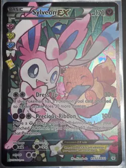 Sylveon EX RC32/RC32 Generations Radiant Collection Full Art LP/MP - Image 3