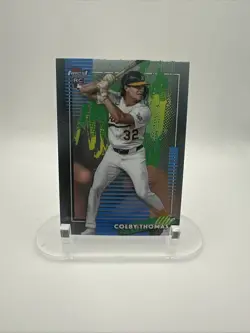2026 Topps Finest Colby Thomas RC Rookie Common True Blue Refractor /150 - Image 1