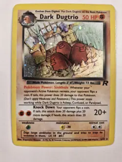 Dark Dugtrio 6/82 Holo Rare Team Rocket Pokemon Card 1999 WOTC LP - Image 1