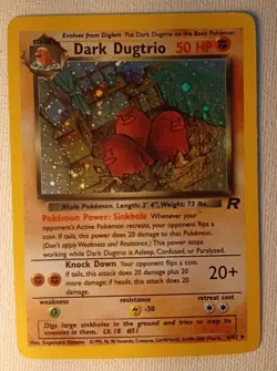 Pokemon TCG - Dark Dugtrio 6/82 Team Rocket Holo - Very Lightly Played - Image 2