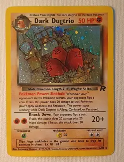 Pokemon TCG - Dark Dugtrio 6/82 Team Rocket Holo - Very Lightly Played - Image 3