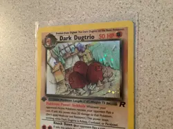 Pokemon Team Rocket 1st Edition Dark Dugtrio 6/82 Team Rocket Holo Rare - Image 3
