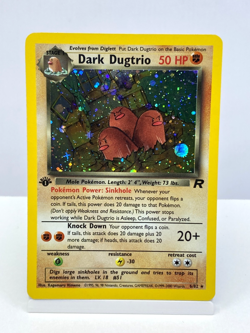 Dark Dugtrio 6/82 2000 Team Rocket 1st Edition Holo Rare Pokemon Card - Image 1