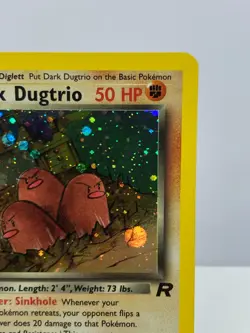 Dark Dugtrio 6/82 2000 Team Rocket 1st Edition Holo Rare Pokemon Card - Image 4