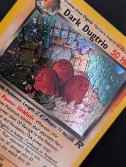 Dark Dugtrio 6/82 Team Rocket Pokemon NM Unlimited Holo - Image 3