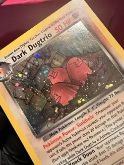 Dark Dugtrio 6/82 Pokemon Team Rocket Holo Rare, Unlimited NM Condition - Image 3