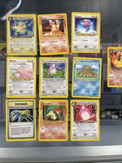 Pokemon Dark Ampharos TCG Neo Destiny Card 10/105 Unlimited Holo Lot Partial Set - Image 1