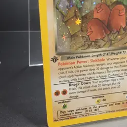 Dark Dugtrio Pokemon card Team Rocket 1st Edition Holo 6/82 MP - Image 4