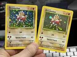 Hitmonchan 7/102 1999 8/130 Base Set 2 2000 Vintage Pokemon Card Lot WOTC - Image 1