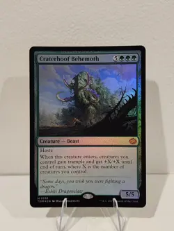 FOIL Craterhoof Behemoth MTG Tarkir: Dragonstorm TDM 0138 NM/M - Image 2