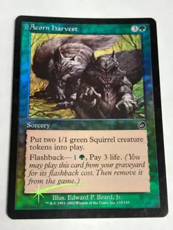 Acorn Harvest MTG FOIL Torment NM/LP - Image 1