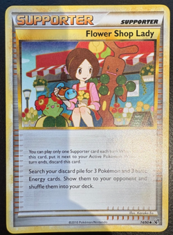 Pokemon TCG Flower Shop Lady Undaunted 74/90 Regular LP - Image 1