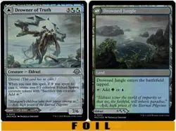 1x - Drowner of Truth \ Drowned Jungle - FOIL - Modern Horizons 3 - UC NM MTG - Image 1