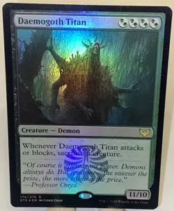 Daemogoth Titan 174/275 -Foil Strixhaven: School Of Mages MTG MAGIC NEW UNPLAYED - Image 1