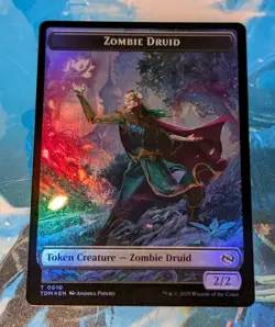 MTG *FOIL * Tarkir : Dragonstorm Token ZOMBIE DRUID ** TREASURE NM - Image 1