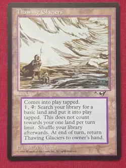 Magic The Gathering ALLIANCES THAWING GLACIERS land card MTG - Image 1