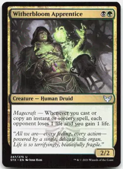 Witherbloom Apprentice 247 NM Strixhaven: School of Mages Magic: The Gathering - Image 1