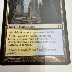 MTG Hallowed Fountain Return to Ravnica Rare Shock Land Magic the Gathering - Image 3