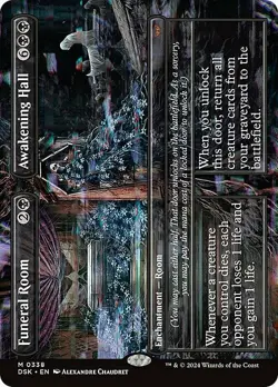 Magic The Gathering MTG FUNERAL ROOM BORDERLESS Duskmourn: House of Horror NM - Image 1