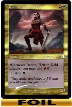 1x - Radha, Heir to Keld - RETRO FOIL - Dominaria Remastered - UC NM MTG - Image 1
