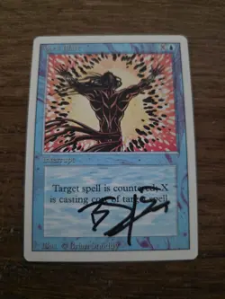 Spell Blast SIGNED By Brian Snoddy Magic The Gathering - Image 1