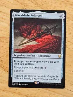 Blackblade Reforged Dominaria Rare Magic MTG WOTC M9197 - Image 1