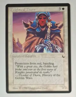 MTG Knigts Of Thorn x1 The Dark Regular LP Excellent - Image 1