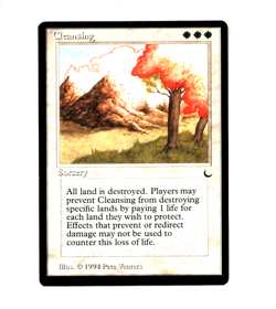 MTG Cleansing SP/NM- The Dark Magic the Gathering ~ Free Shipping ~ - Image 1