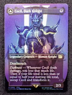 MTG Final Fantasy Foil Rare #0380 Cecil Dark Knight - Image 1