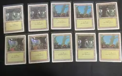 X10 Mtg Forest Revised Edition Magic the Gathering - Image 1