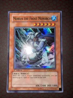 Yu-Gi-Oh! Mobius The Frost Monarch -SOD-EN022- Super Rare - 1st Edition NM! - Image 1