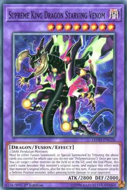 Supreme King Dragon Starving Venom LEDD-ENC26 Legendary Dragon Decks NM Yu-Gi-Oh - Image 1