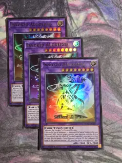 3x Invoked Augoeides 1st Edition Ultra Rare BLGG-EN087 Yu-Gi-Oh! - Image 1