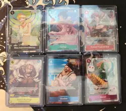 One Piece Card Game OP-14 The Azure Sea's Seven - Dash Pack 6 Promo Card Set NM - Image 3