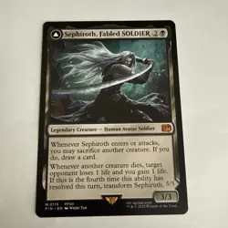 Magic The Gathering Final Fantasy Sephiroth, Fabled SOLDIER M 0115 Mint Non Foil - Image 1