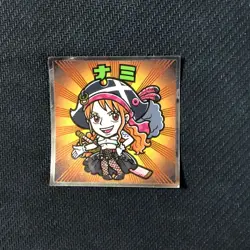 S0453 Nami No.4 Holo Japanese One Piece Wafer Sticker Lotte - Image 1