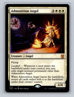 Admonition Angel #10 (NM) Zendikar Rising ZNC Magic MTG - NM - Image 1