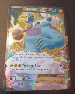 THUNDURUS EX 98/108 ULTRA RARE ROARING SKIES FULL ART HOLO - Light Play - Image 1