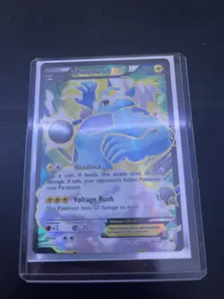 Pokemon TCG Thundurus EX Roaring Skies 98/108 Full Art Ultra Rare Holo - Image 1