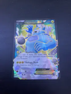 Pokemon TCG Thundurus EX Roaring Skies 98/108 Full Art Ultra Rare Holo - Image 2