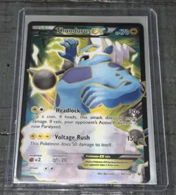 Pokemon TCG Thundurus EX Roaring Skies 98/108 Full Art Ultra Rare Holo NM!! - Image 3