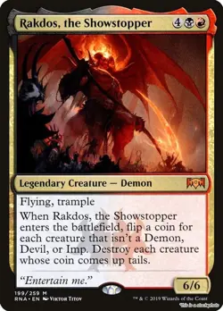 Rakdos, the Showstopper Ravnica Allegiance RNA 199 Mythic NM - Image 1