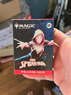 2025 SDCC MAGIC THE GATHERING MARVEL SPIDER-MAN WELCOME DECK RED SPIDER-GWEN SET - Image 1