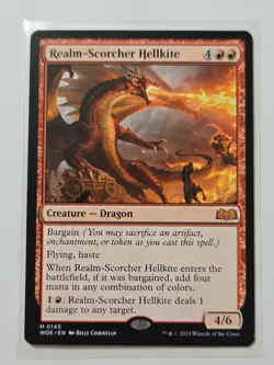 Realm-Scorcher Hellkite - 145 - Wilds of Eldraine - LP - Creature - M - Image 1