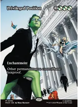 Privileged Position (Borderless) #92 Marvel Universe Eternal-Legal NM - Image 1