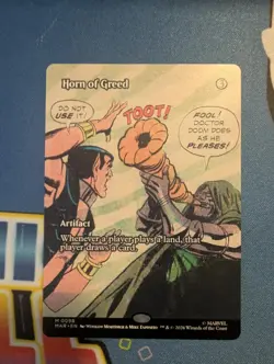 Horn of Greed (Borderless) 98 Marvel Universe Eternal-Legal NM - Image 1