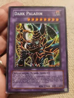 Yugioh!... Dark Paladin... DMG-001.. Secret Rare Limited Ed MP Game Promo - Image 1