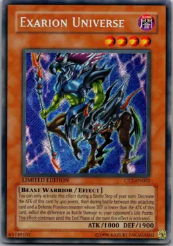 Exarion Universe CT2-EN002 Secret Rare 2005 Collectors Tin Yu-Gi-Oh Limited LP - Image 1