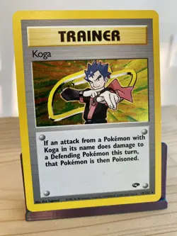 Koga 19/132 Gym Challenge Holo Pokemon Trainer - Image 1